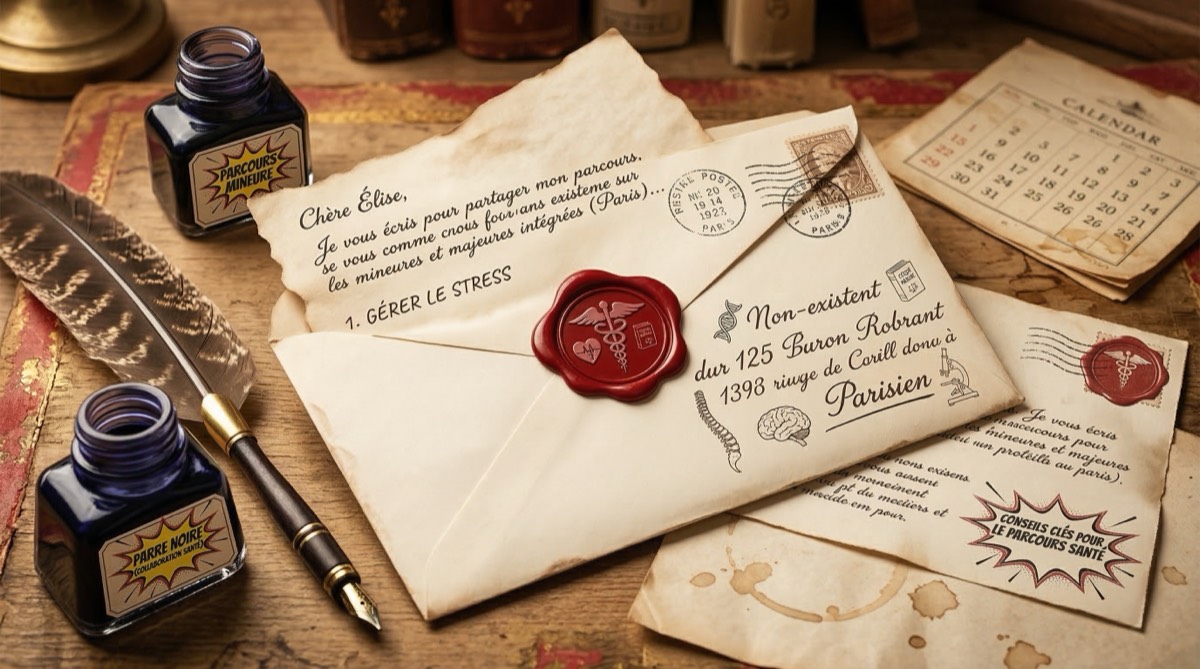 Personne écrivant une lettre