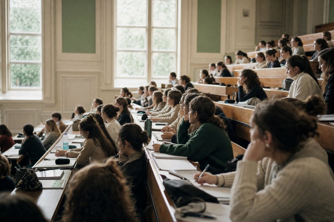Amphithéâtre de faculté de médecine dans une ville de province